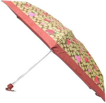 限定出品❣️ 新品　COACH コーチ　折りたたみ傘　ストロベリー　晴雨兼 Amazon | コーチ 傘 COACH シグネチャー ストロベリー 苺 いちご ロゴ